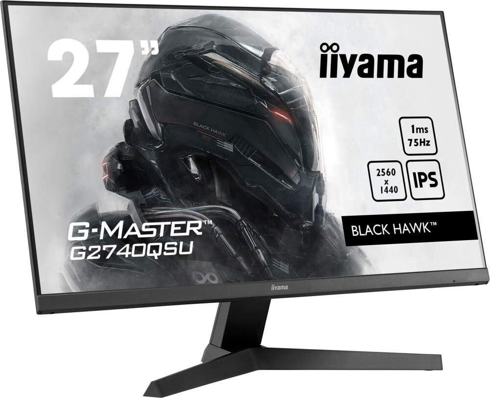 Монитор Iiyama 27;; G-Master G2740QSU-B1 2560x1440 IPS LED 75Гц 1ms FreeSync HDMI DisplayPort