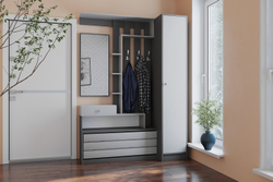 Центральная секция Ямайка ЯПЦС-1, Графит серый, Камень серый