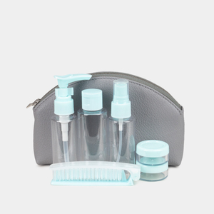 Косметичка Nuage из кожи козы, серого цвета