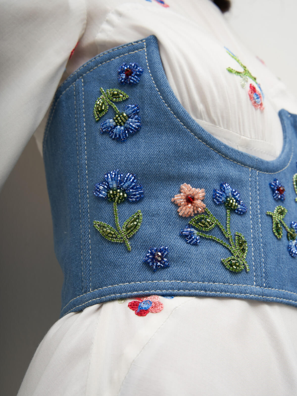 Корсет джинсовый PROVENCE, голубой