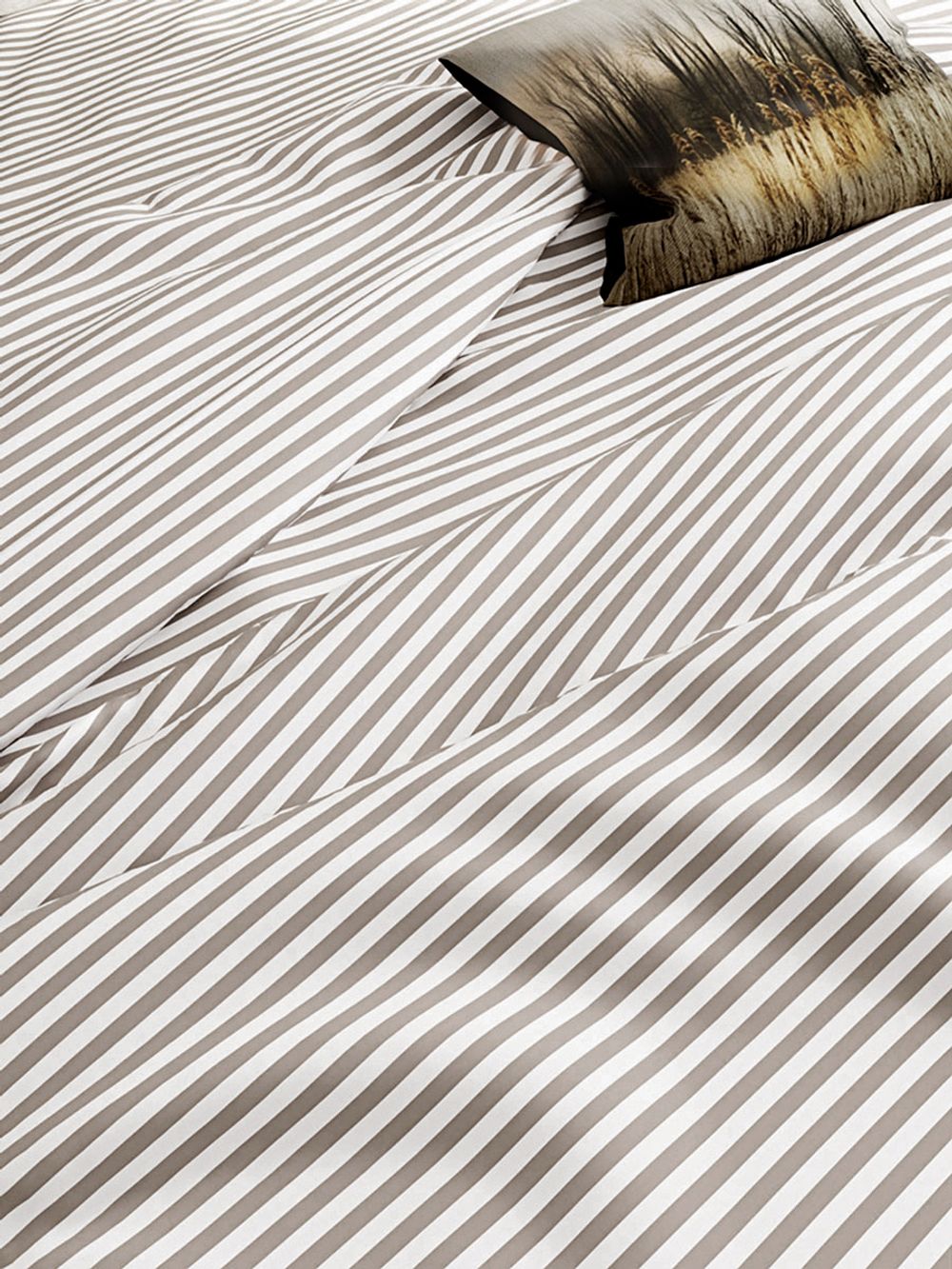 Постельное белье сатин Milky Garden "Мэри (компаньон)" семейное Наволочка 50х70 см 2 шт Простынь на резинке 160x200 см Пододеяльник 145x215 см 2шт