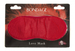 Сатиновая маска на глаза Love Mask (красный) (Цвет: красный)