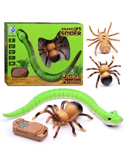 Игрушка радиоуправляемая Паук со змеей (8906)