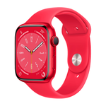 Умные часы Apple Watch Series 8 GPS, 45mm, Aluminium Case with Sport Band M/L, Red (Красный)