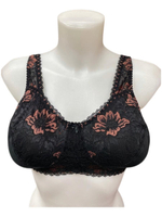 Бюстгальтер ортопедический для фиксации экзопротеза после мастэктомии 85D черный