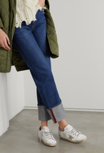 Кеды Женские GOLDEN GOOSE Superstar distressed leather and suede sneakers