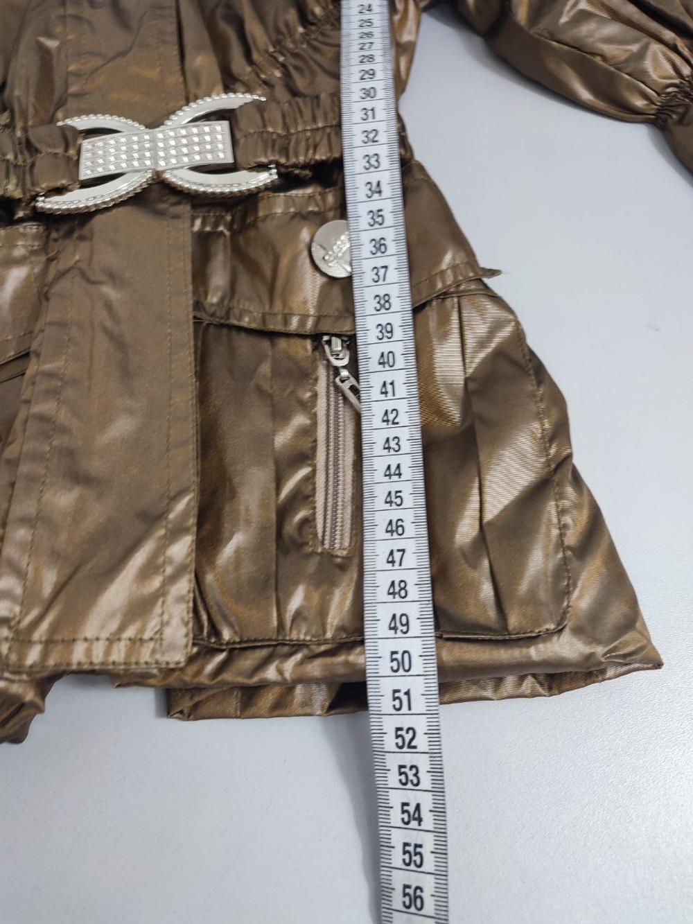 Куртка золотистая демисезонная 34 размер, новая