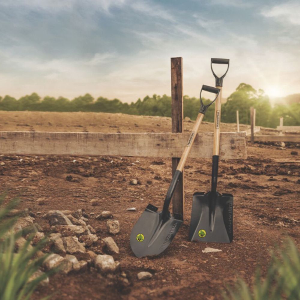 Лопата Tramontina 77470424 штыковая для почвы из углеродистой стали рукоятка 71 см эвкалипт | Tramontina