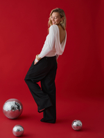 Лонгслив нарядный с открытой спинкой