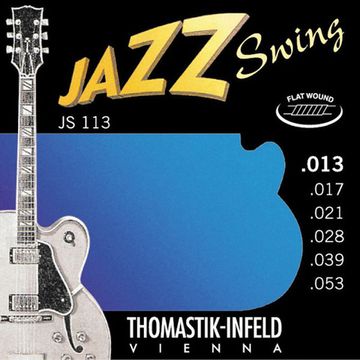 Струны для акустической гитары, Medium, сталь/никель, 13-53, Thomastik JS113 Jazz Swing