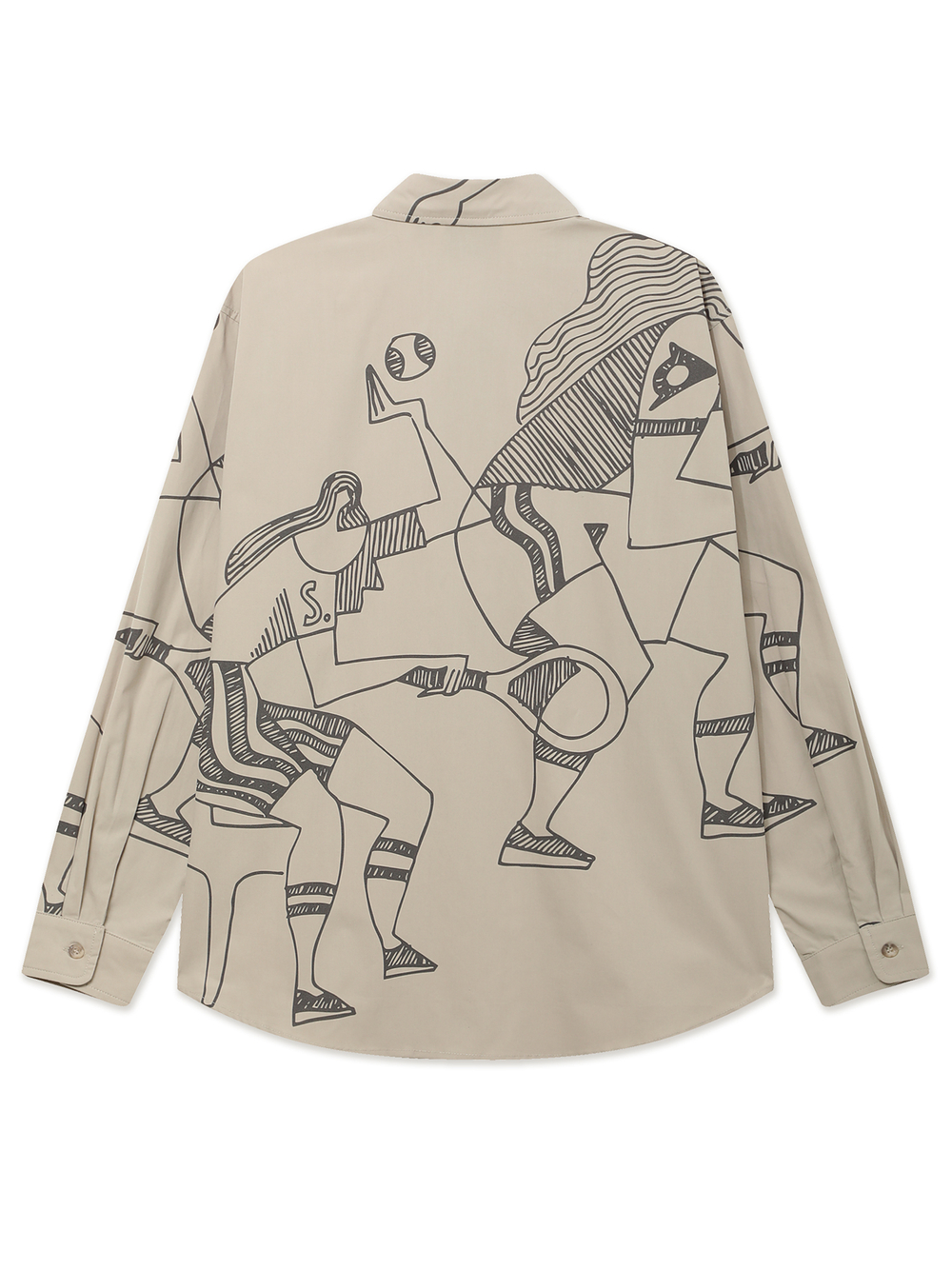 Рубашка Дл. Рукав Pen Drawings Shirt
