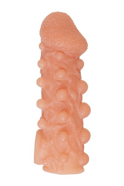 Насадка Kokos с дополнительной стимуляцией телесная 15,6 см