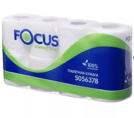 Туалетная бумага "Focus Economic Choice". Артикул 5056378, 16,2м.