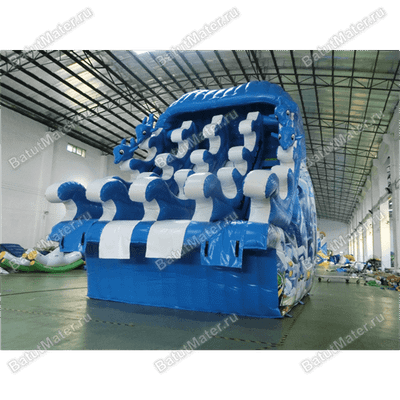 Надувная водная горка для бассейна «Сальто дельфина» 8*6*7 м