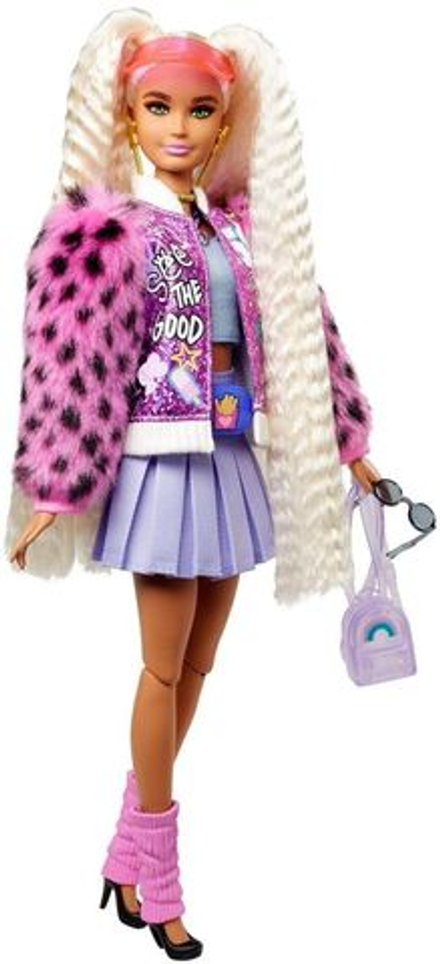 Кукла Mattel Barbie Экстра Блондинка, с хвостиками, GYJ77