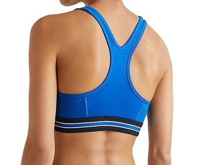 ТОП теннисный Tommy Hilfiger Mid Intensity Seasonal Tape Bra - kettle blue