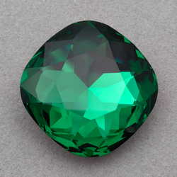 Swarovski 4487 Large Cushion Square FS, Majestic Green F