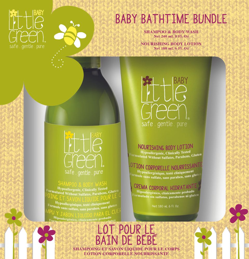 BABY BATHTIME BUNDLE(LGBS8 SHAMPOO &amp; BODY WASH 240 ML+LGBBLT6 NOURISHING BODY LOTION 180 ML) / Набор &quot;Комплект для купания малыша&quot;(LGBS8 Шампунь и гель для тела. БЕЗ СЛЕЗ 240 мл+LGBBLT6 Лосьон питательный для тела 180 мл)