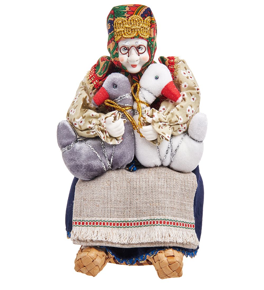 Народные промыслы RK-728/1 Кукла-шкатулка «Жили у бабуси...»