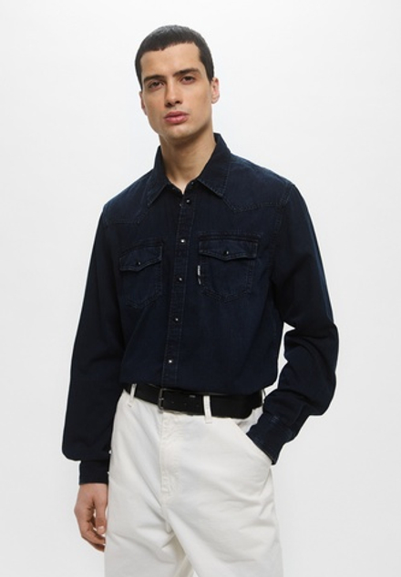 Рубашка джинс муж. LAGERFELD 532851 темно-синий