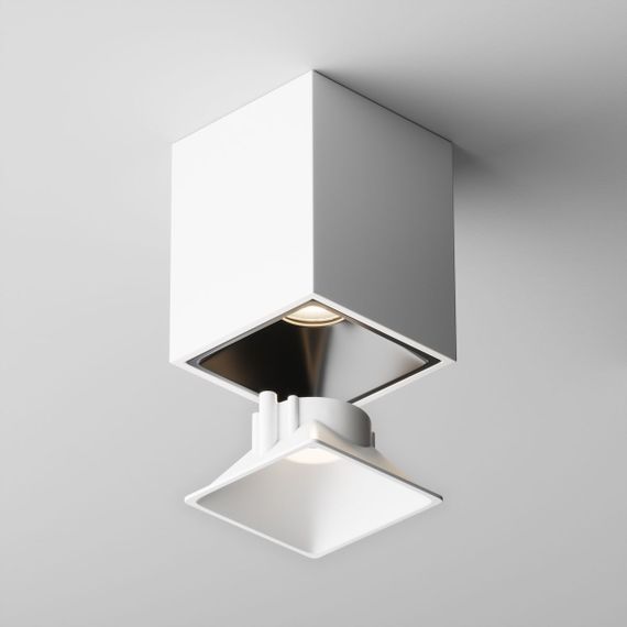 Декоративная рамка-отражатель Maytoni Technical Downlight Alfa LED Ring8-10W-SQ-W