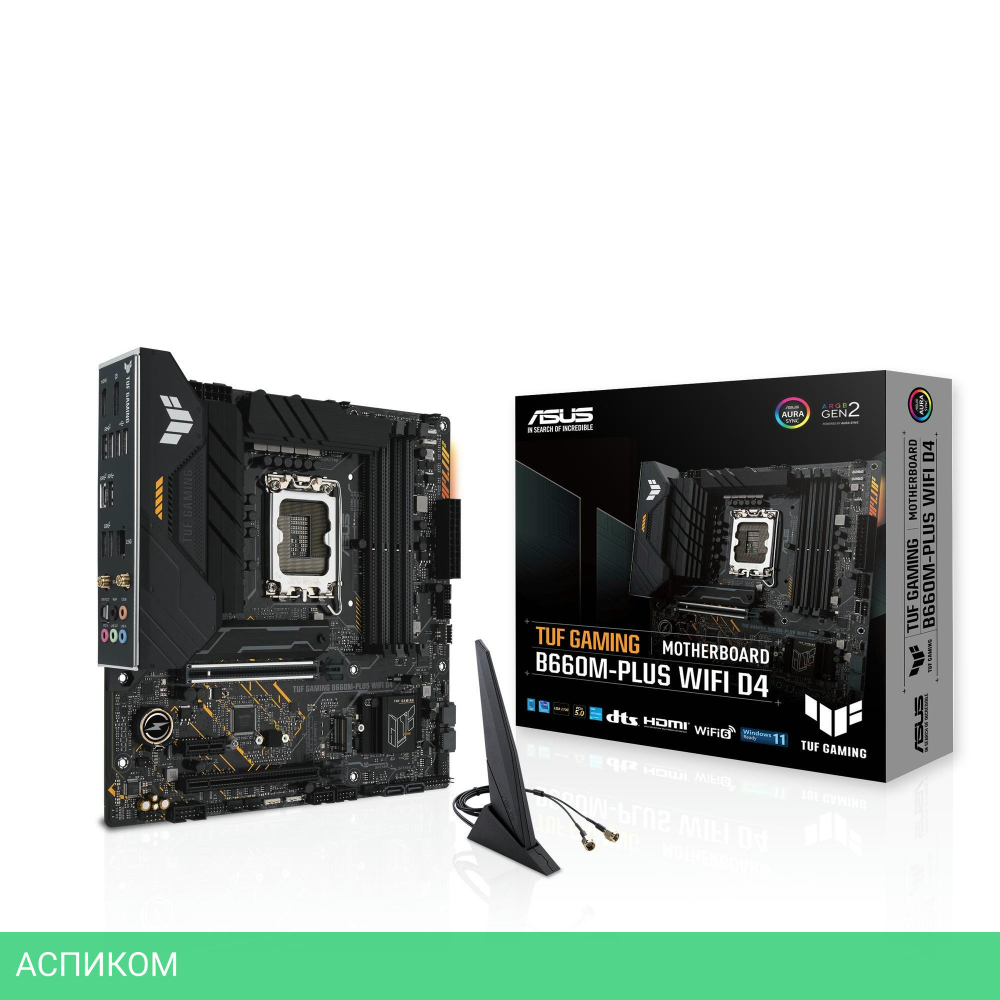 Материнская плата ASUS TUF Gaming B660M-Plus WiFi D4 DDR4