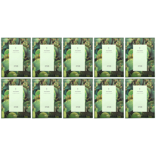 SNP, Halloasis, тканевая маска Moisture Hill, 10 листовых масок, 25 мл (0,84 жидк. унц.)