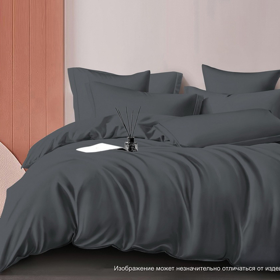 Сатин гладь. &quot;Графит&quot; | ш.220 см | 120 г/м² | хлопок-100%