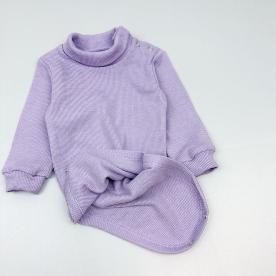 Боди-водолазка из кашкорсе, Лаванда