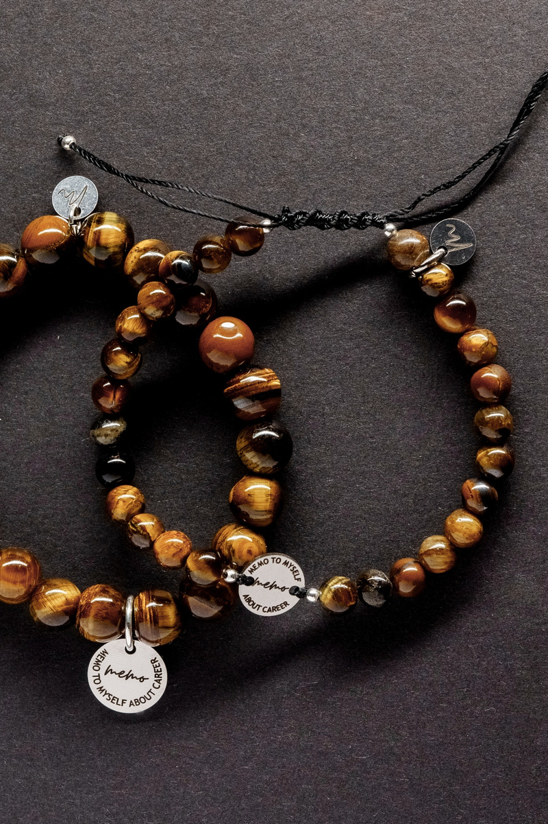 ХХХ Браслет "Memo about Power" шамбала из тигрового глаза