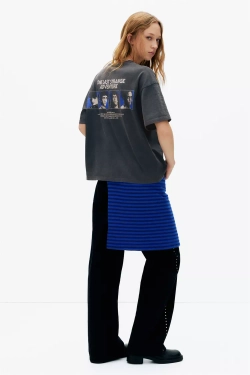 PULL&BEAR Футболка "Stranger Things ", черный