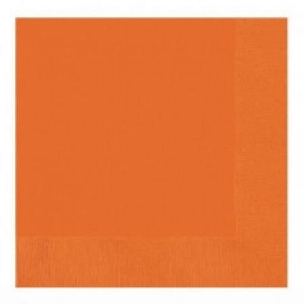 Салфетки Оранжевый 16шт 33см.