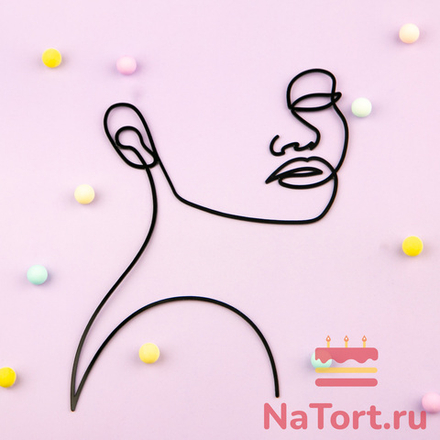 Украшение для торта «Силуэт симпатия»