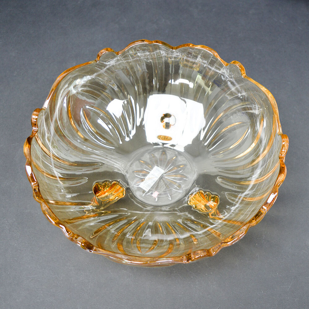 Фруктовница на ножках 24*11см стеклянная