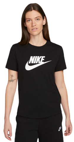 Женская теннисная футболка Nike Sportswear Essentials T-Shirt - black/white