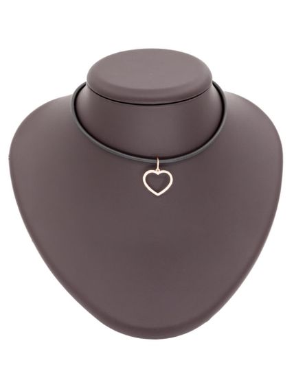 Фото подвески Контур Сердца из золота на постаменте