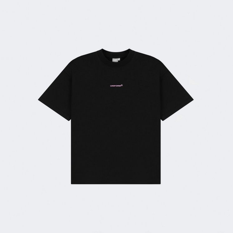 Футболка UNIFORM Heavy MiniLogo, черный/розовый