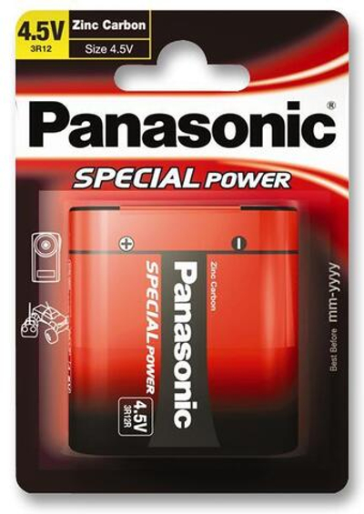 Батарейка Panasonic Red Zink 3R12 солевая 1 шт