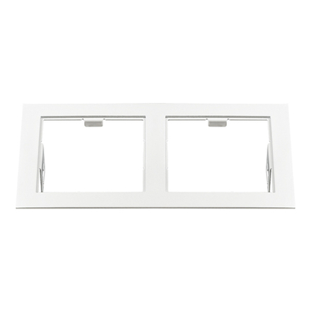 214526 Рамка DOMINO Double QUADRO MR16 БЕЛЫЙ