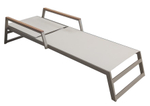 Шезлонг-лежак металлический Tagliamento Kemer, тортора