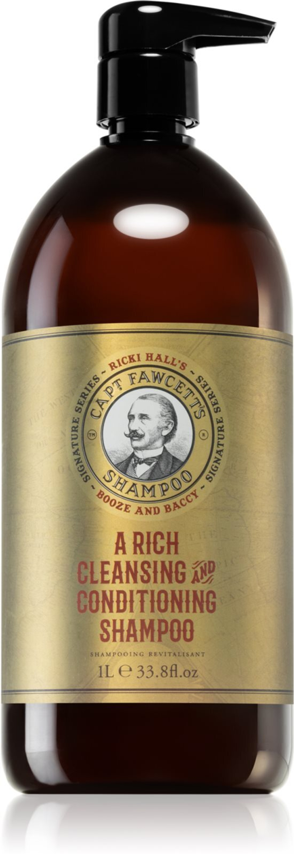 Captain Fawcett Shampoo Ricki Halls's Booze & Baccy - очищающий шампунь /  dla mężczyzn 1000  ml  / GTIN 5060338441734