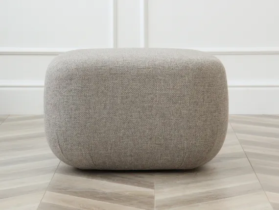 Пуф E5.2, 54х54х34 см, бежевая рогожка