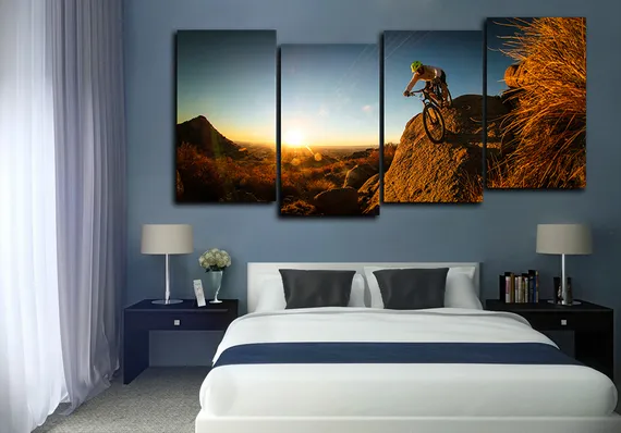 Модульная картина "Горный байк"