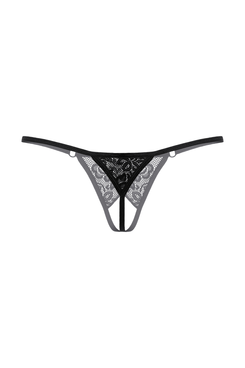 Стринги с ниткой из бусин SoftLine Collection, черный, XL