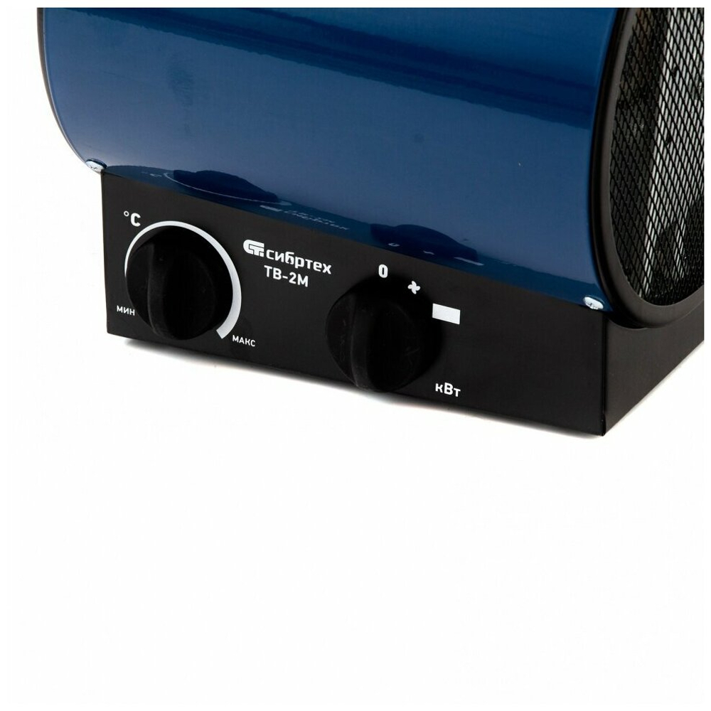 Тепловая пушка ТВ-2М (тепловентилятор) 230В, 2 режима, вентилятор, 2000Вт, Сибртех, 96436