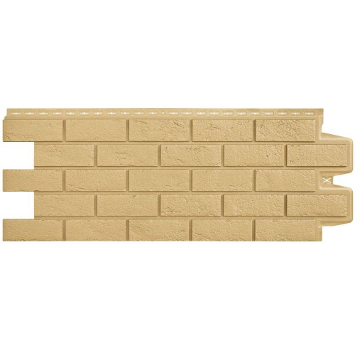 Панель фасадная Grand Line Design Состаренный кирпич песочный 1109х418 мм