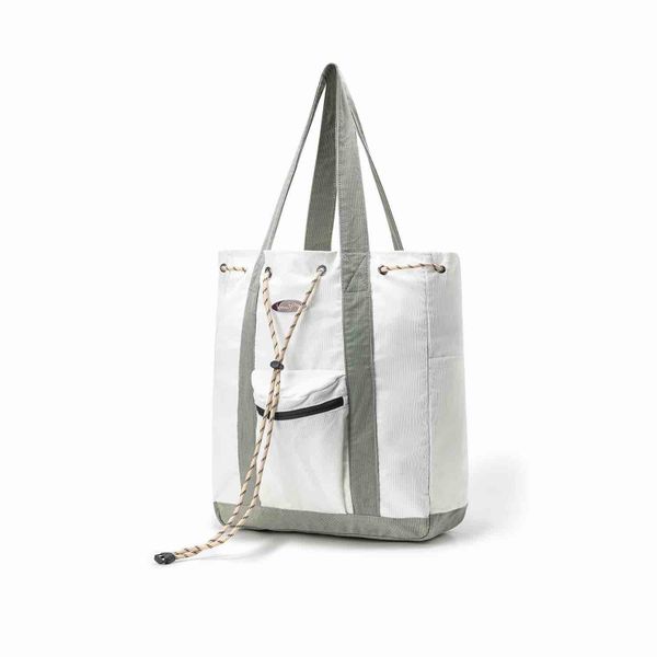 Шоппер Velvet series белый/серый - фото 3