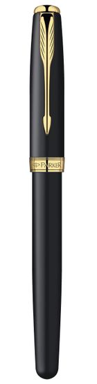 Ручка-роллер Parker Sonnet T528, цвет: MattBlack GT, стержень: Fblack, S0817970