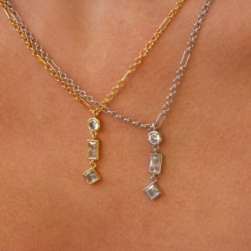 Колье Смешанная Подвеска – Золото