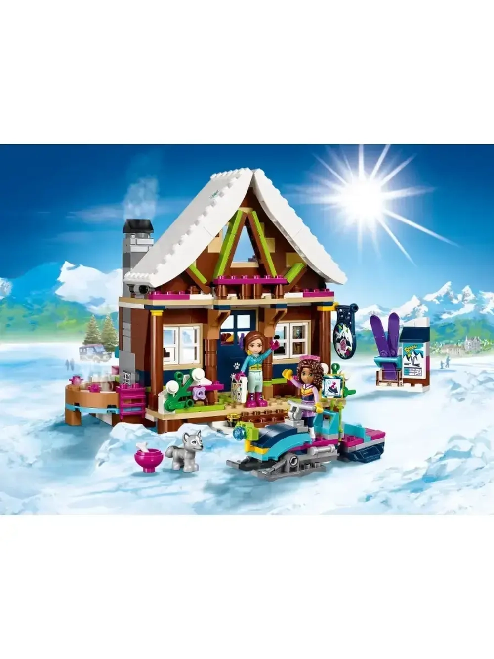 Конструктор Friends: Горнолыжный курорт Шале 408 деталей